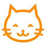 How emoji grinning cat displayed on Docomo