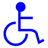 How emoji wheelchair symbol displayed on Docomo