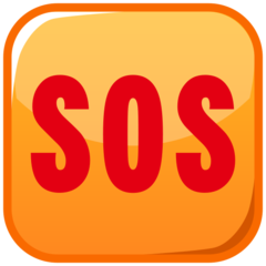 How emoji SOS button displayed on Emojidex