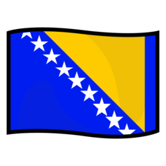 How emoji flag: Bosnia & Herzegovina displayed on Emojidex