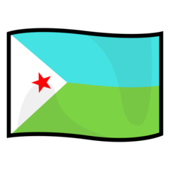 How emoji flag: Djibouti displayed on Emojidex