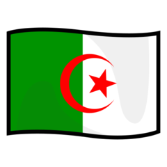 How emoji flag: Algeria displayed on Emojidex