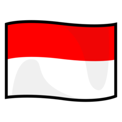 How emoji flag: Indonesia displayed on Emojidex