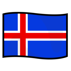 How emoji flag: Iceland displayed on Emojidex