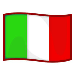 How emoji flag: Italy displayed on Emojidex