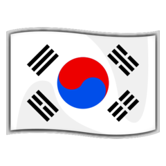 How emoji flag: South Korea displayed on Emojidex