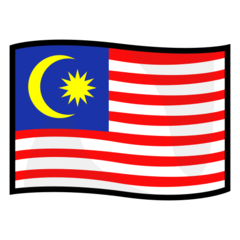 How emoji flag: Malaysia displayed on Emojidex