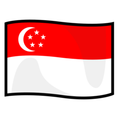 How emoji flag: Singapore displayed on Emojidex