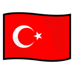 How emoji flag: Turkey displayed on Emojidex