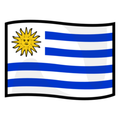 How emoji flag: Uruguay displayed on Emojidex