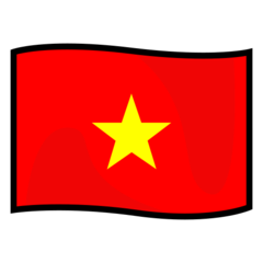 How emoji flag: Vietnam displayed on Emojidex