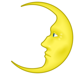 How emoji first quarter moon face displayed on Emojidex