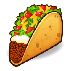 How emoji taco displayed on Emojidex