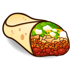 How emoji burrito displayed on Emojidex