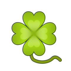 How emoji four leaf clover displayed on Emojidex