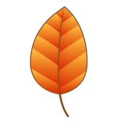 How emoji fallen leaf displayed on Emojidex