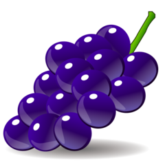 How emoji grapes displayed on Emojidex