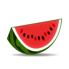 How emoji watermelon displayed on Emojidex