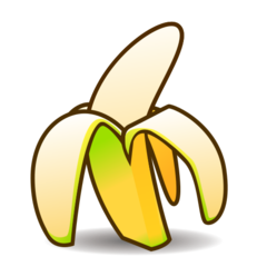 How emoji banana displayed on Emojidex