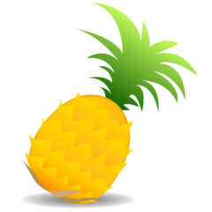 How emoji pineapple displayed on Emojidex