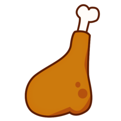 How emoji poultry leg displayed on Emojidex