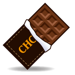 How emoji chocolate bar displayed on Emojidex