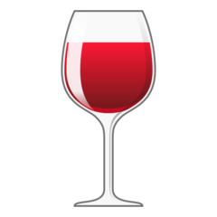 How emoji wine glass displayed on Emojidex