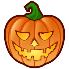 How emoji jack-o-lantern displayed on Emojidex