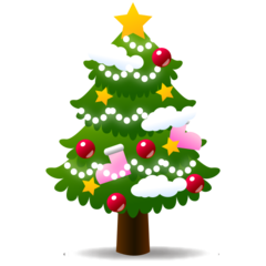 How emoji Christmas tree displayed on Emojidex