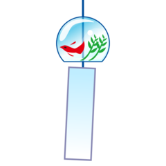 How emoji wind chime displayed on Emojidex