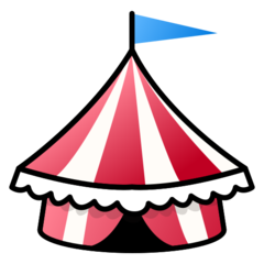 How emoji circus tent displayed on Emojidex