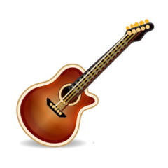 How emoji guitar displayed on Emojidex