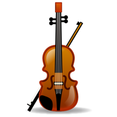 How emoji violin displayed on Emojidex