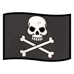 How emoji pirate flag displayed on Emojidex