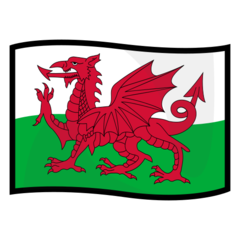 How emoji flag: Wales displayed on Emojidex