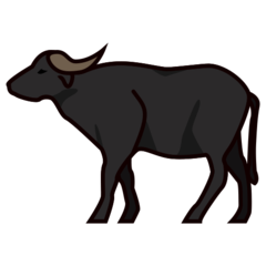 How emoji water buffalo displayed on Emojidex