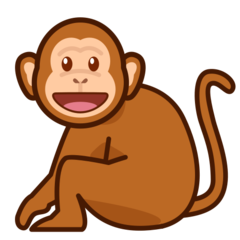 How emoji monkey displayed on Emojidex