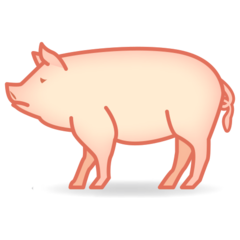 How emoji pig displayed on Emojidex