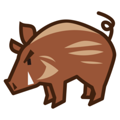 How emoji boar displayed on Emojidex