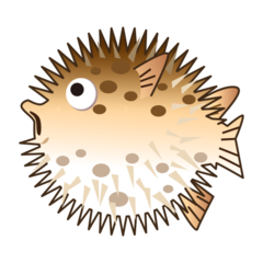 How emoji blowfish displayed on Emojidex