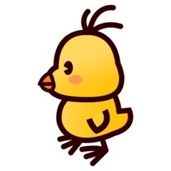 How emoji baby chick displayed on Emojidex