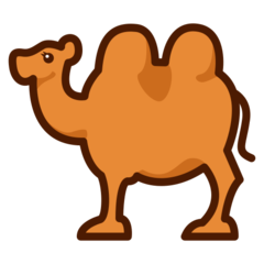 How emoji two-hump camel displayed on Emojidex