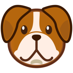 How emoji dog face displayed on Emojidex