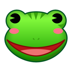 How emoji frog displayed on Emojidex