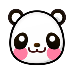 How emoji panda displayed on Emojidex