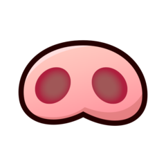 How emoji pig nose displayed on Emojidex