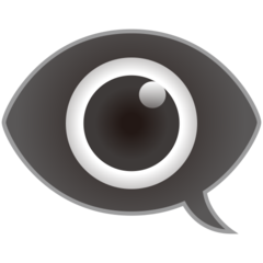 How emoji eye in speech bubble displayed on Emojidex