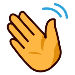 How emoji waving hand displayed on Emojidex