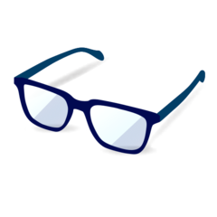 How emoji glasses displayed on Emojidex