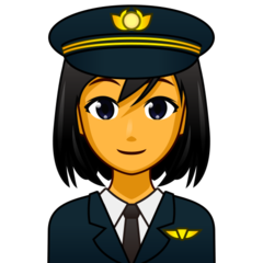 How emoji woman pilot displayed on Emojidex